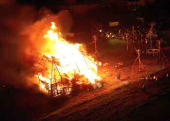 Sant’Antonio Abate. Il rito del fuoco e l’accensione del “cippo” chiudono i festeggiamenti per il Santo Patrono