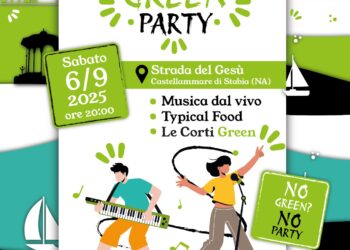 Green Party nel centro storico di Castellammare di Stabia
