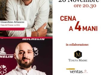 A Casa del Nonno 13 cena a 4 mani con lo stellato Marco Caputi 