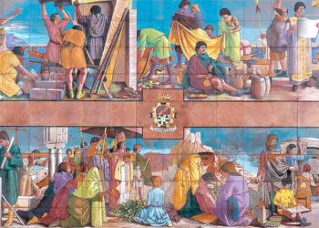 Amalfi. Bellezza e storia: avviato il restauro del pannello maiolicato di Diodoro Cossa