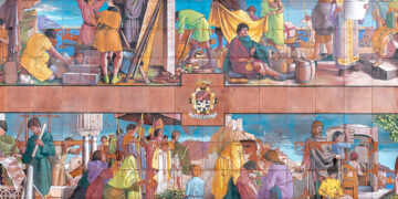 Amalfi. Bellezza e storia: avviato il restauro del pannello maiolicato di Diodoro Cossa