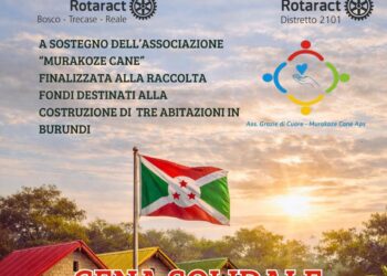 Rotaract Bosco-Trecase-Reale al fianco del Burundi: cena solidale per raccogliere fondi