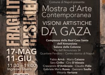 L’arte come ponte di pace: al Complesso dell’Annunziata arriva la mostra “Fragilità e Resistenza: l’arte racconta Gaza”
