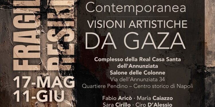 L’arte come ponte di pace: al Complesso dell’Annunziata arriva la mostra “Fragilità e Resistenza: l’arte racconta Gaza”