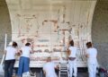 Pompei, restaurato il soffitto ispirato al tema mitologico di Dioniso e Arianna