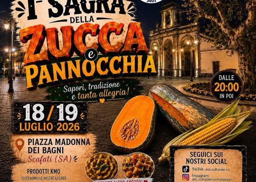 Scafati, arriva la sagra della Zucca e della Pannocchia