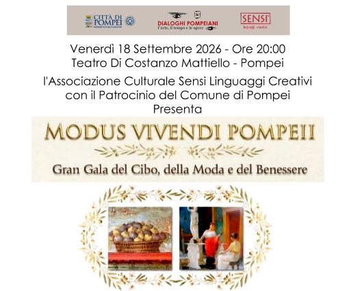 Pompei, la bellezza in tutte le sue forme: al via l’undicesima edizione di Modus Vivendi