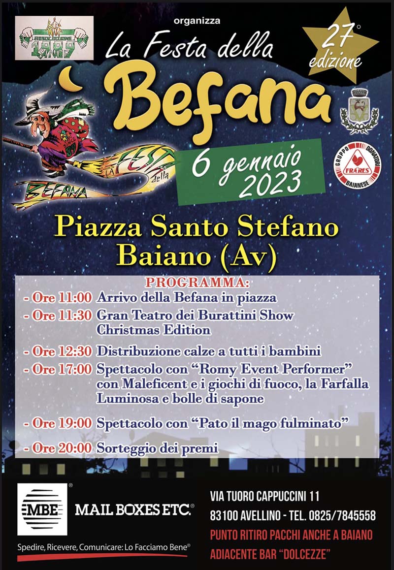 Befana a Napoli - 6 Gennaio 2024 - Prenota con un click!